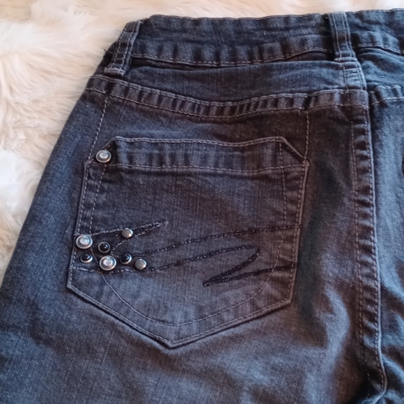 Jag Stretch Size 0 Petite Black Faded Jeans - Picture 8 of 9